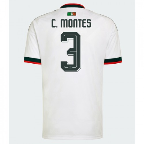 Stroje piłkarskie Meksyk Cesar Montes #3 Koszulka Wyjazdowej MŚ 2026 Krótki Rękaw